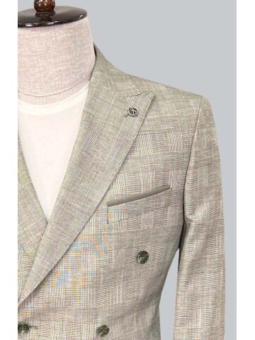 SUIT SARTORIA HAKİ KETEN TAKIM ELBİSE 2617