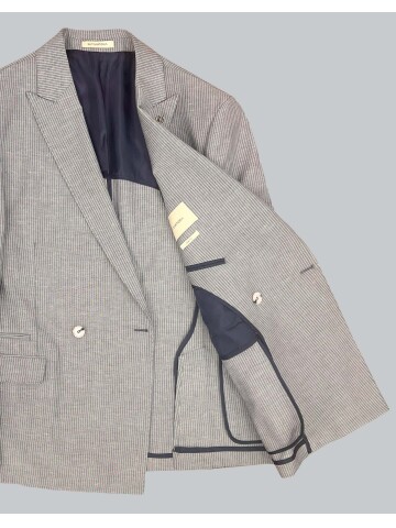 SUIT SARTORIA MAVİ KETEN CEKET 4453