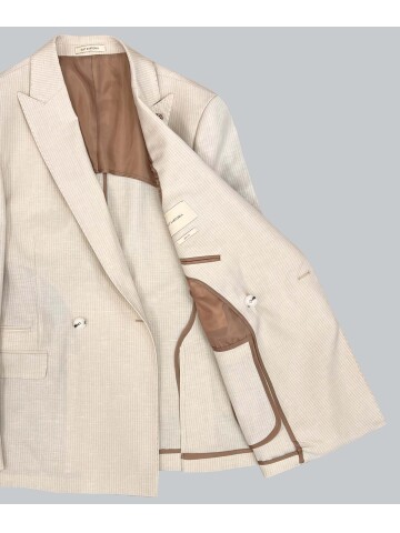 SUIT SARTORIA BEJ KETEN CEKET 4453