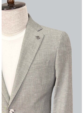 SUIT SARTORIA GRİ KETEN CEKET 4455