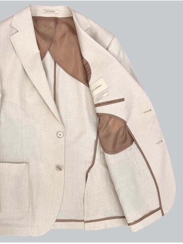 SUIT SARTORIA BEJ KETEN CEKET 4455