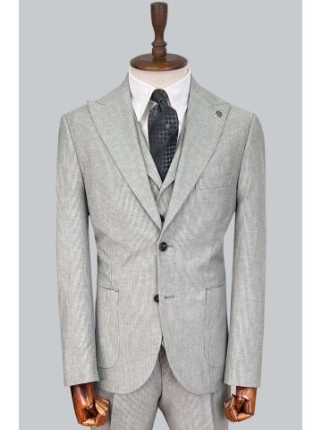 SUIT SARTORIA GRİ KETEN TAKIM ELBİSE 2675