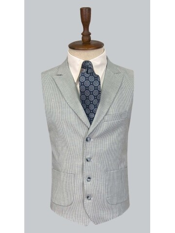 SUIT SARTORIA AÇIK MAVİ KETEN TAKIM ELBİSE  2675