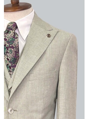 SUIT SARTORIA YEŞİL KETEN TAKIM ELBİSE 2675