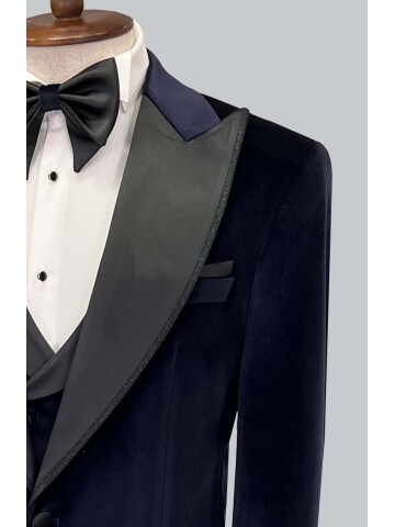 SUIT SARTORIA LACİVERT KADİFE DAMATLIK 5582