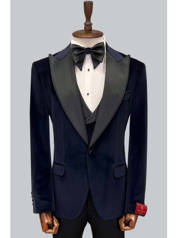SUIT SARTORIA LACİVERT KADİFE DAMATLIK 5582