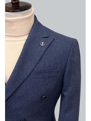SUIT SARTORIA KRUVAZE MAVİ CEKET 4533