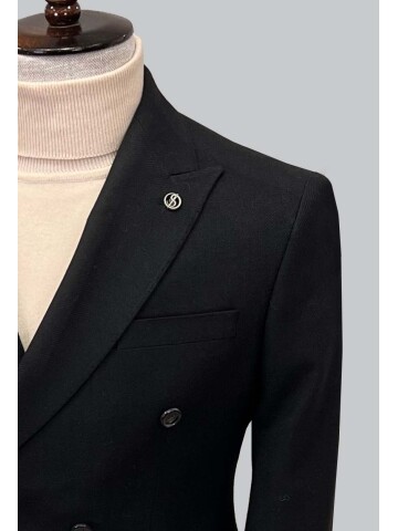 SUIT SARTORIA KRUVAZE SİYAH CEKET 4533