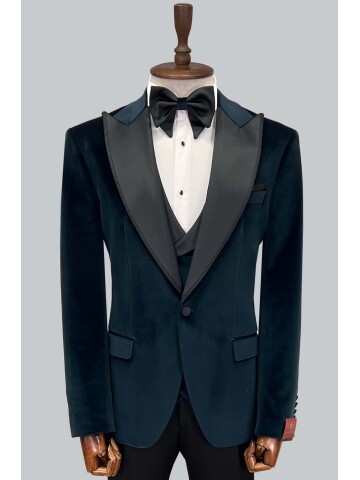 SUIT SARTORIA YEŞİL KADİFE DAMATLIK 5582