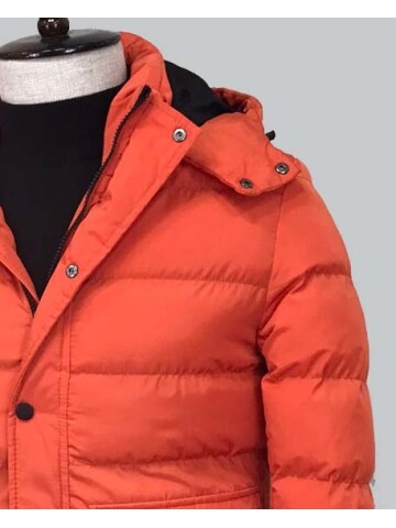 TURUNCU KAPİŞONLU MONT 8092