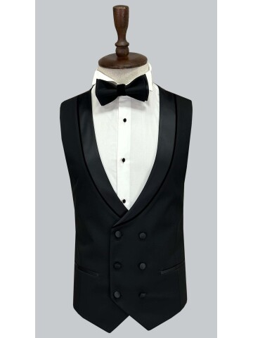 SUIT SARTORIA ÇIKMA YAKA SİYAH DAMATLIK 5536