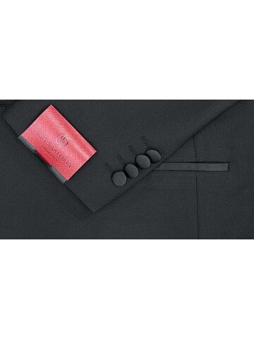 SUIT SARTORIA ÇIKMA YAKA SİYAH DAMATLIK 5536