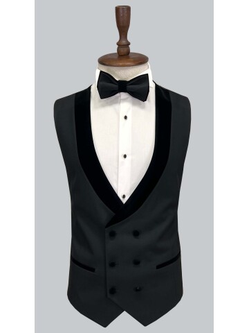 SUIT SARTORIA ÇIKMA YAKA SİYAH DAMATLIK 5538