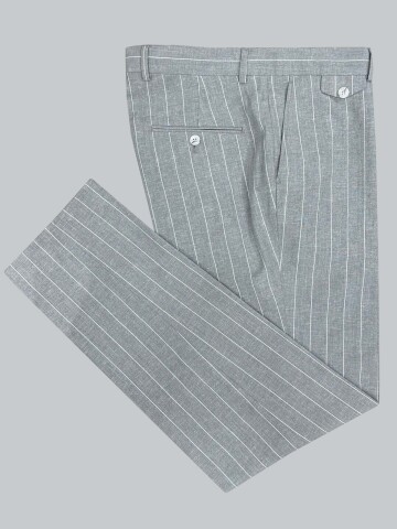 SUIT SARTORIA ÇİZGİLİ GRİ KETEN TAKIM 2001/24