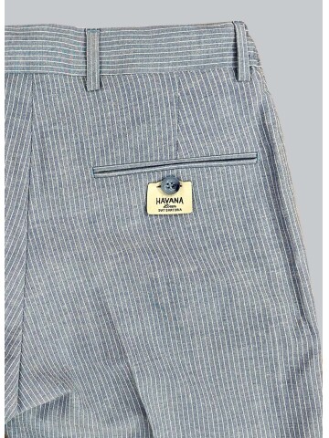 SUIT SARTORIA MAVİ ÇİZGİLİ KETEN PANTOLON 1170