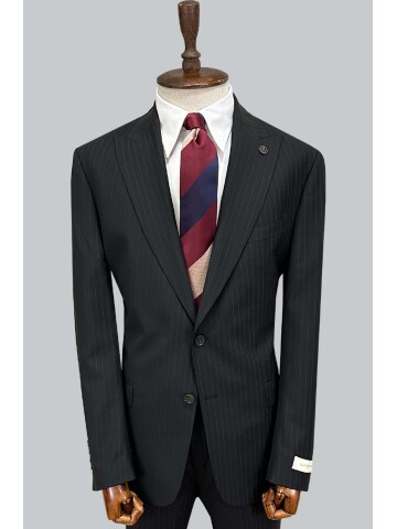 SUIT SARTORIA SİYAH ÇİZGİLİ YÜNLÜ TAKIM ELBİSE 2000/37