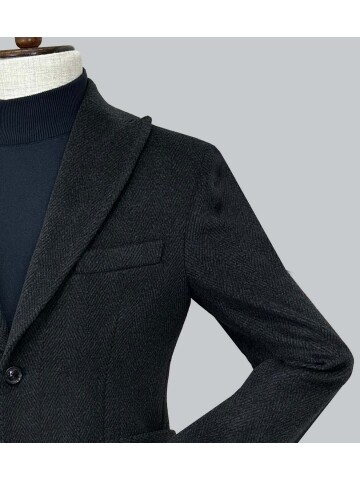 SUIT SARTORIA KOYU GRİ YÜNLÜ KABAN 8147