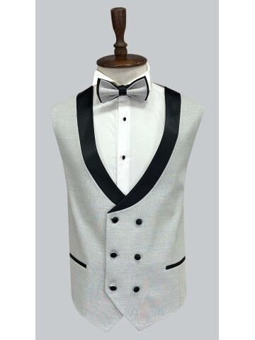 SUIT SARTORIA GRİ BÜYÜK BEDEN ÇIKMA YAKA DAMATLIK 5539