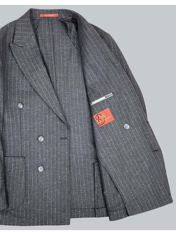 SUIT SARTORIA GRİ KRUVAZE SİVRİ YAKA TEK CEKET 4321