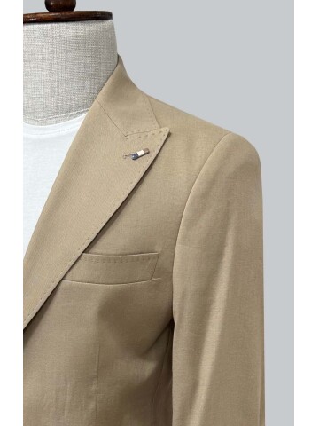 SUIT SARTORIA KETEN BEJ ŞORTLU TAKIM 2001/76