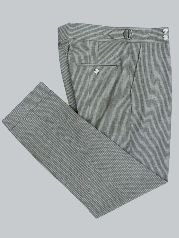 SUIT SARTORIA YEŞİL KETEN ÇİZGİLİ KRUVAZE TAKIM 2131