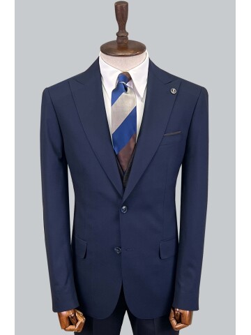 SUIT SARTORIA LACİVERT ÇİFT YÖNLÜ YELEKLİ TAKIM ELBİSE 2810