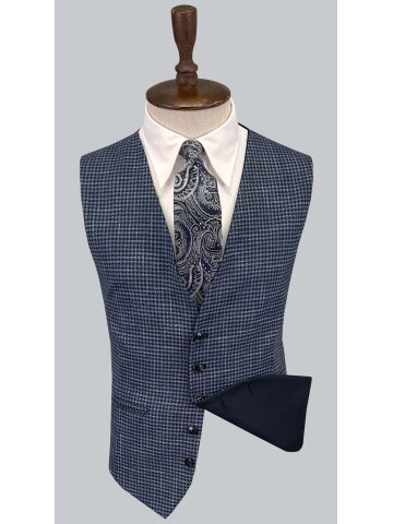 SUIT SARTORIA LACİVERT ÇİFT YÖNLÜ YELEKLİ TAKIM ELBİSE 2810