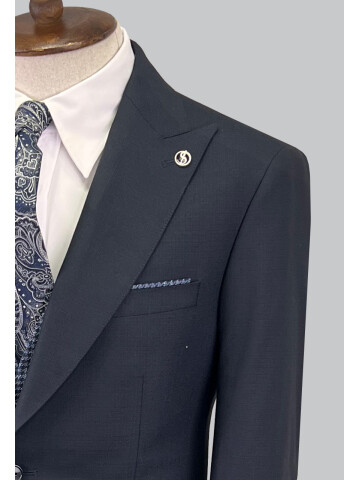 SUIT SARTORIA LACİVERT ÇİFT YÖNLÜ YELEKLİ TAKIM ELBİSE 2810