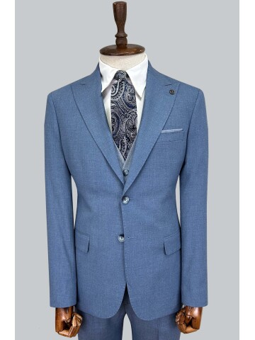 SUIT SARTORIA MAVİ ÇİFT YÖNLÜ YELEKLİ TAKIM 2001/49