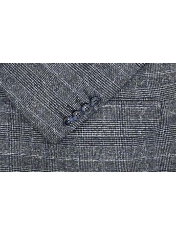 SUIT SARTORIA MAVİ EKOSELİ YELEKLİ TAKIM 2985