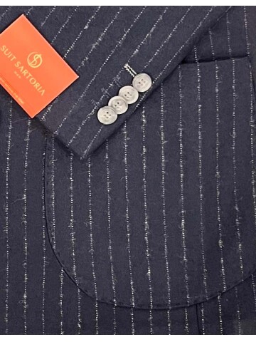 SUIT SARTORIA MAVİ KRUVAZE SİVRİ YAKA TEK CEKET 4321