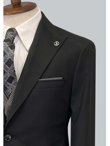 SUIT SARTORIA SİYAH ÇİFT YÖNLÜ YELEKLİ TAKIM ELBİSE 2917