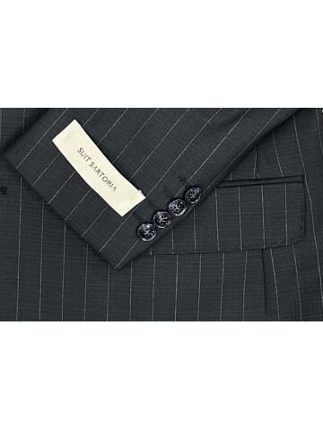 SUIT SARTORIA SİYAH ÇİZGİLİ YELEKLİ TAKIM 2000/69