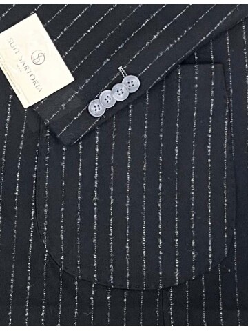 SUIT SARTORIA SİYAH KRUVAZE SİVRİ YAKA TEK CEKET 4321