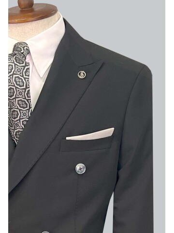 SUIT SARTORIA SİYAH KRUVAZE TAKIM ELBİSE 2606