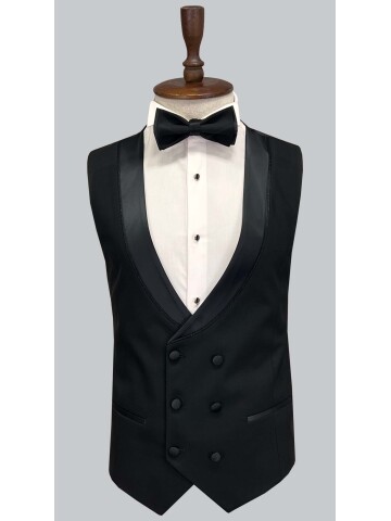SUIT SARTORIA SİYAH ŞAL YAKA DAMATLIK 5071