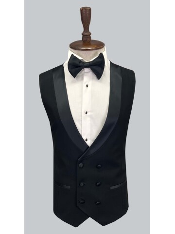 SUIT SARTORIA SİYAH ŞAL YAKA DAMATLIK 5629
