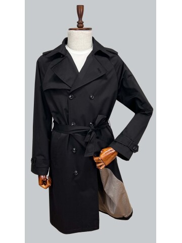 SUIT SARTORIA BLACK TRENCHCOAT 8132