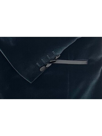 SUIT SARTORIA YEŞİL SİVRİ YAKA KADİFE DAMATLIK 5661