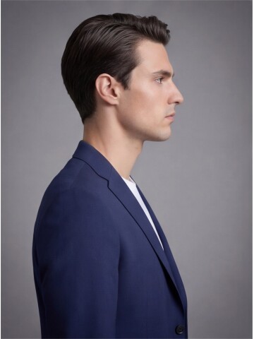 Açık Lacivert Mono Yaka Performans Takım Elbise