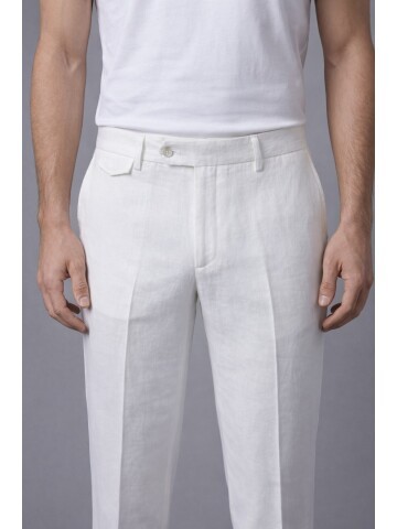 White Comfort Fit Notch Lapel Patch Pocket Suit