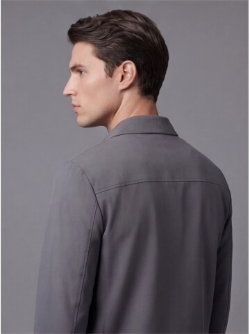 Gri Fermuarlı Performans Takım Elbise