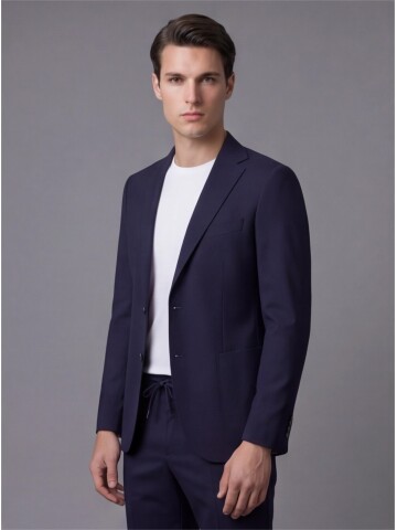 Lacivert Mono Yaka Performans Takım Elbise