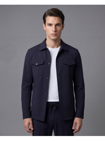 Navy Blue Men’s Sport Performance Set with Safari Pockets