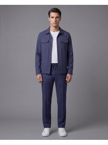 Lacivert Safari Cepli Spor Erkek Takım – Comfort Fit Performans Model