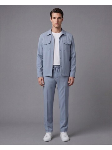 Mavi Safari Cepli Spor Erkek Takım – Comfort Fit Performans Model