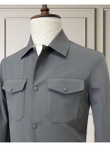 Gri Safari Cepli Spor Erkek Takım – Comfort Fit Performans Model