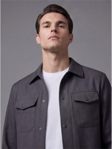 Siyah İki Cep Çıt Çıt Kapaklı Performans Takım Elbise