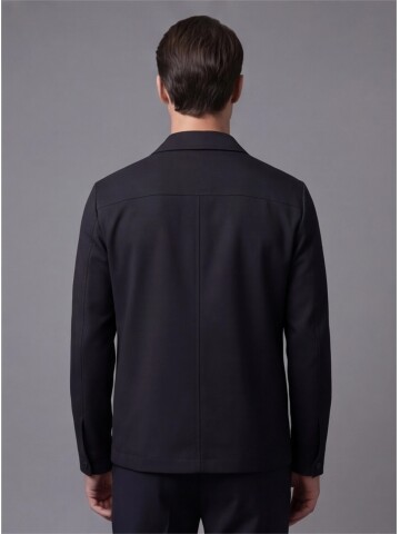 Siyah İki Cep Çıt Çıt Kapaklı Performans Takım Elbise