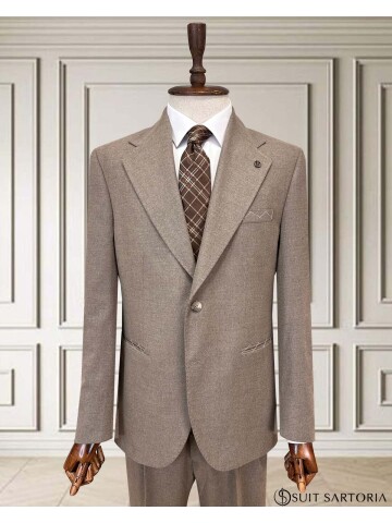 SUIT SARTORIA AÇIK KAHVERENGİ YÜNLÜ TAKIM 252155